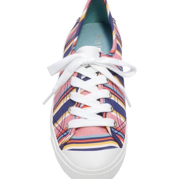 NEW KATE SPADE NEW YORK Women's Tennison Sneakers SIDEWALK STRIPE SIZE 7.5 M NIB - Picture 5 of 5